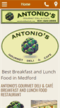 Mobile Screenshot of antoniosdeliandcafe.com